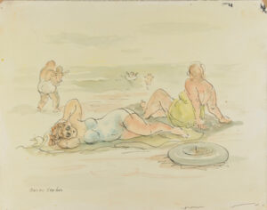At the Beach (recto); At the Fair (verso)