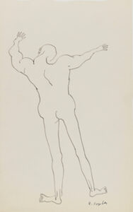 Rear View of Nude Figure