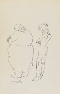 Two Women Standing with Arms Crossed