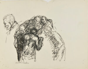 Group Discussion, Man with Cigarette