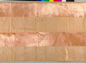 Plush Velvet Panel with Uncut Lace Motif