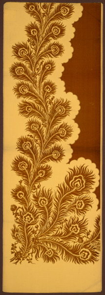 Voided Ciselé Velvet with Peacock Feather Motif - Image 2