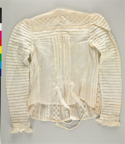 Woman’s Blouse with Pleating and Inserts - Image 2