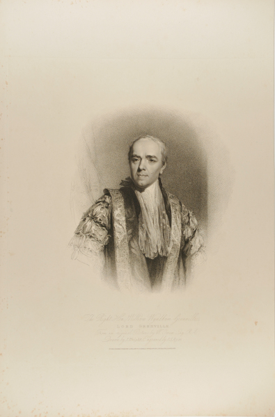 The Right Hon: William Wyndham Grenville/Lord Grenville