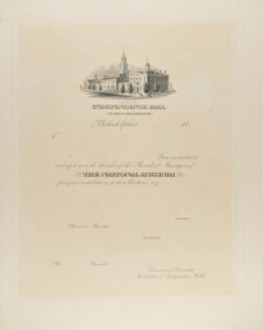 “Independence Hall/(Museum Department)” (Form for acknowledgement of gifts)