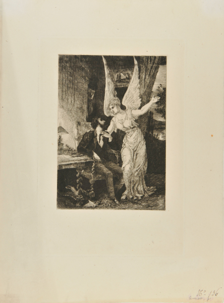 Angel Appearing to Writer