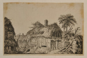 Children Playing by Wood Pile