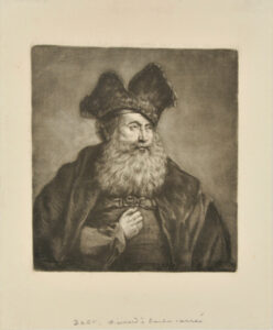 Old Man with Beard, Wearing Cap with Two Points