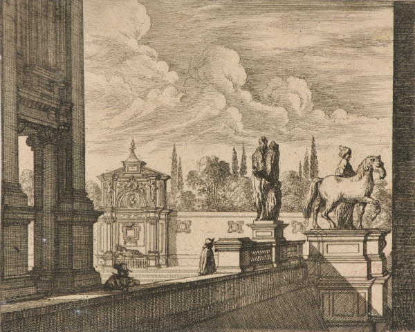 VIEW OF PART OF THE CAPITOL AT ROME