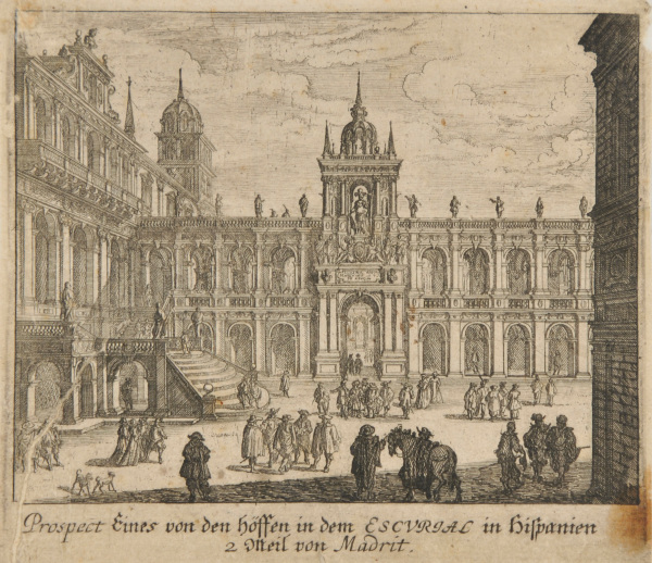 Prospect Eines von den höffen in dem Escurial