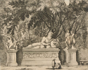 Statues in the Garden of Prince Mattei in Rome