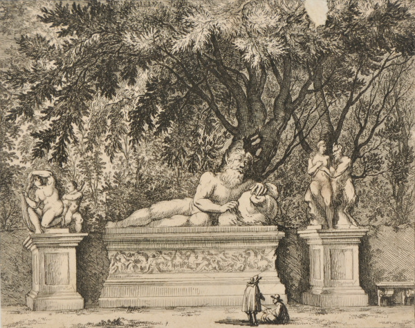 Statues in the Garden of Prince Mattei in Rome