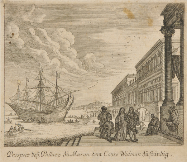 Prospect desz Pallazz zu Muran dem Conte Widman zu Ständig