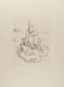 The Virgin and Child on Clouds, Surrounded by Angels