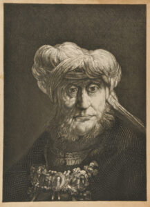 Rabbi Wearing a White Turban