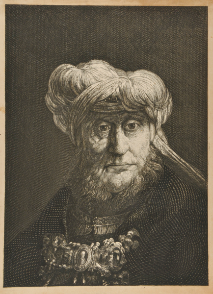 RABBI WEARING A WHITE TURBAN