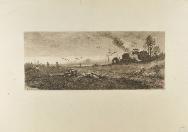 Champigny, petit jour 6 x 6 1870 (The battlefield of Champigny at down, Oct. 6,1870) - Image 2