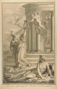 An Olympian Temple, With Allegorical Figures