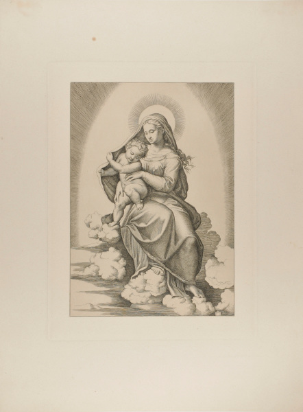 Virgin and Child on Clouds