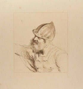 Head of a Warrior, Wearing a Casque