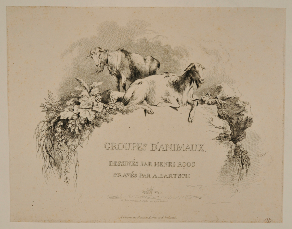 Groupes d’animaux dessinés per Henri Roos gravés par A. Bartsch