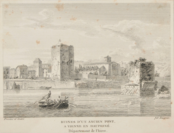 Ruines d’un Ancien Pont, A Vienne on Dauphiné Department de l’ Isère - Image 2