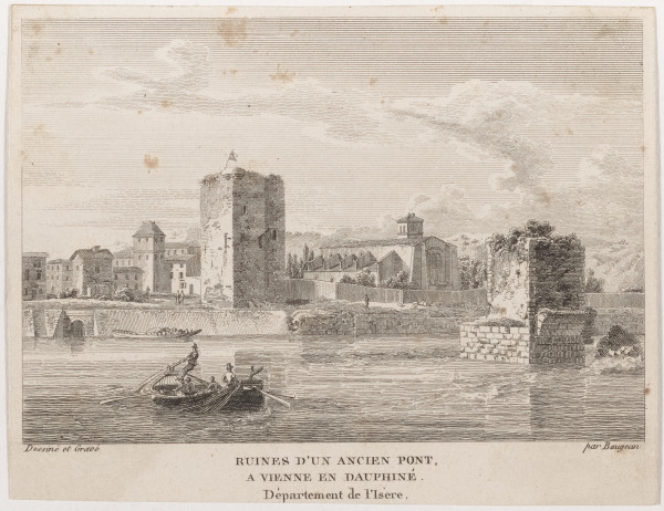 Ruines d'un Ancien Pont, A Vienne on Dauphiné Department de l' Isère