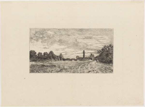 Marshy Landscape with Road at Right