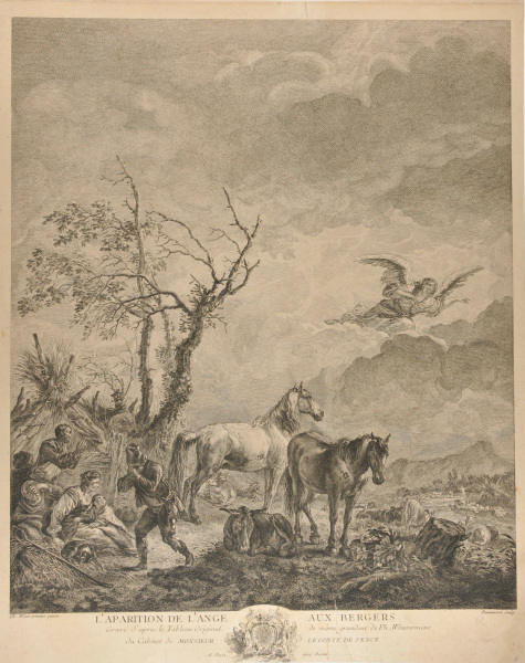 L’Aparition De L’Ange Aux Bergers (The Angel appears to the shepherds) - Image 2