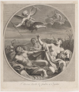 L’Amour dérobe le foudre a Jupiter (Cupid escaping wrath of Jupiter)