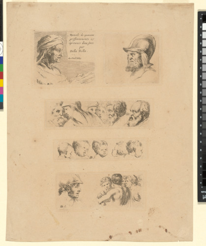 Five plates from the series “Recueil de quarante griffonnements et prevues d’eau-fort” (Collection of forty scribblings and etchings) and “I principi del disegno” (The principles of drawing) - Image 2