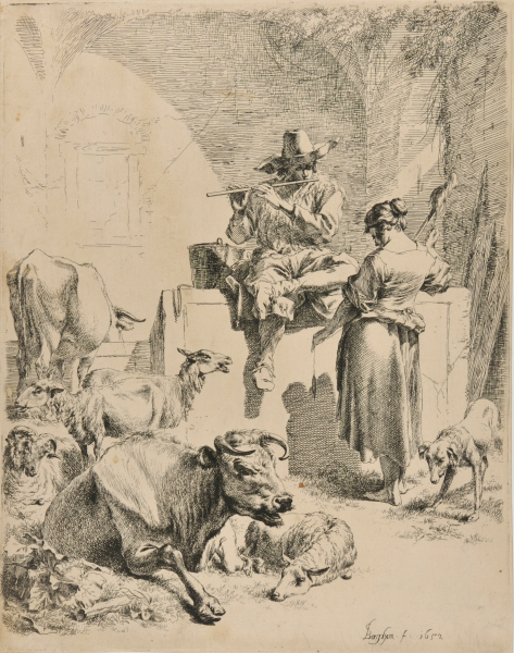 THE SHEPHERD SEATED AT THE FOUNTAIN