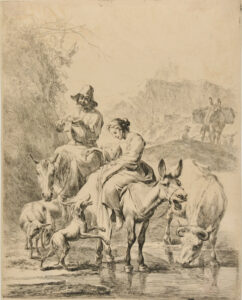 Le ruisseau traverse