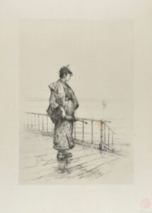 Japonaise au bord de la mar (Japanese girl by the sea)