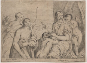 Venus Blindfolding Cupid