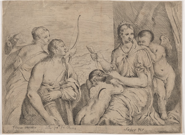 Venus Blindfolding Cupid - Image 1
