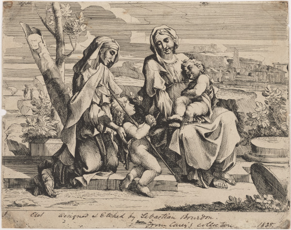 The Virgin and Child with Sts. Elizabeth and John - Image 1