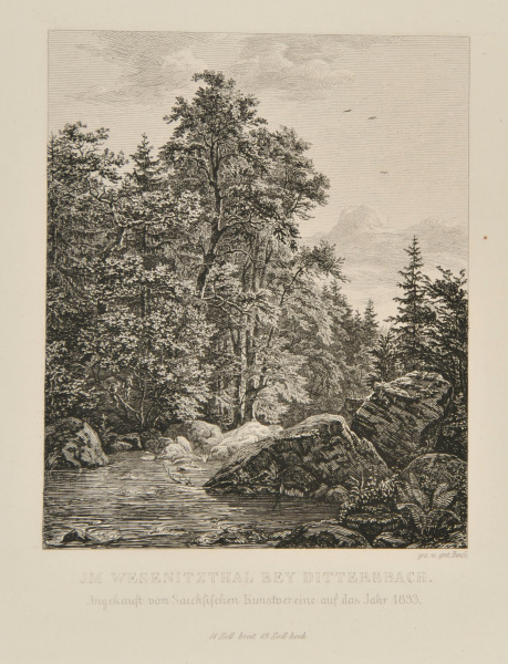 In the the Weisenitz Valley, near Dittersbach (Im Wesenitzthal Bey Dittersbach) and Alpine Road near Floite in the Ziller Valley (Alpenweg Bey Floite Im Zillerthal) - Image 1