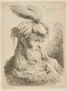 Bearded Man, Wearing Turban, with Long Ends