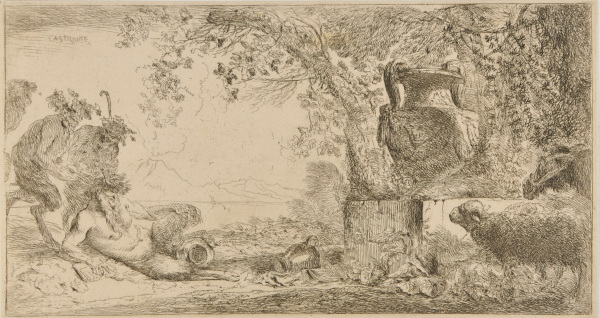 Pan on the Ground Opposite a Vase