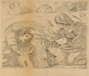 Woman and Boy Quarreling