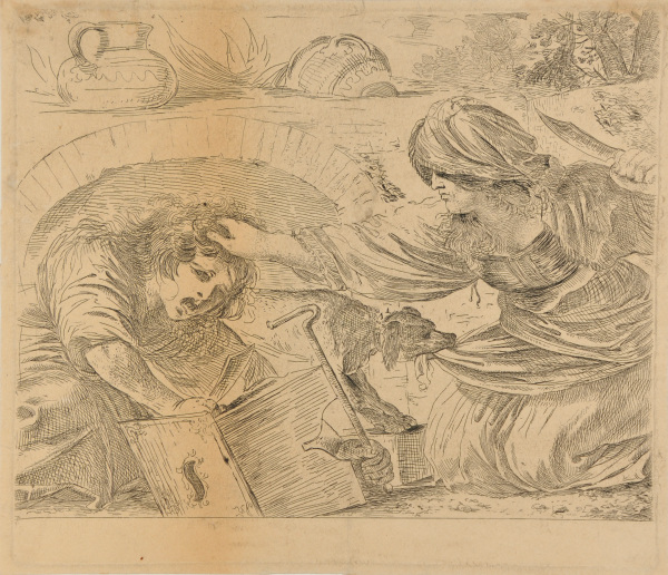 Woman and Boy Quarreling