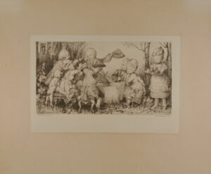 Children Having Party in Garden