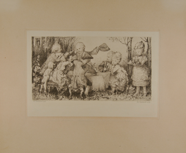 Children Having Party in Garden