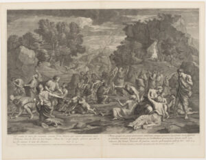 The Israelites Gathering Manna in the Wilderness