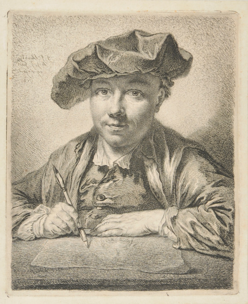 SELF-PORTRAIT OF GEORG FRIEDRICH SCHMIDT OF 1752
