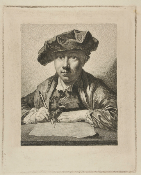 SELF-PORTRAIT OF GEORG FRIEDRICH SCHMIDT OF 1752