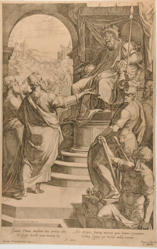 Moses and Aaron before Pharaoh