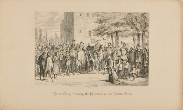 Queen Mary Receiving the Prisoners on the Tower Green