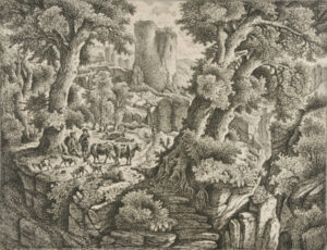 Mountainous Landscape with Herdsmen and Cattle